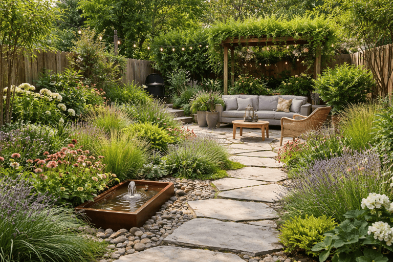 Tuin zonder gazon